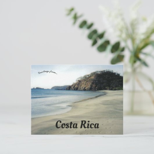 strand in Costa Rica Briefkaart (Staand voorkant)