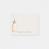 Strand in een Flesje Hanger Post-it® Notes (Voorkant)