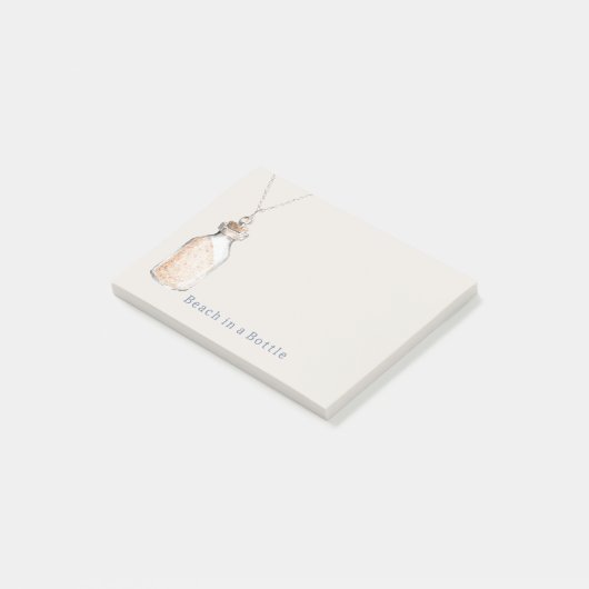 Strand in een Flesje Hanger Post-it® Notes (Schuin)