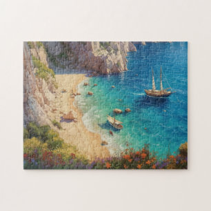 Strand in Griekenland Legpuzzel