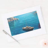 Strand in Griekenland Rechthoekige Sticker (Envelop)