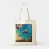 Strand in Griekenland Tote Bag (Achterkant)