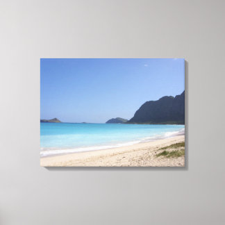 strand in Hawaii Canvas Afdruk