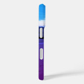 Strand in Mundesley, Norfolk in blauw en paars Case-Mate iPhone Case (Achterkant / Rechts)