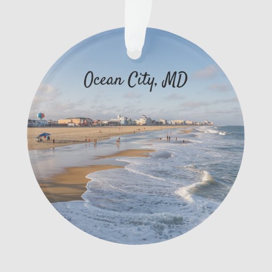 strand in Ocean City, Maryland Ornament (voorkant)
