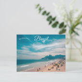 Strand in Rio de Janeiro Brazilië Briefkaart (Staand voorkant)