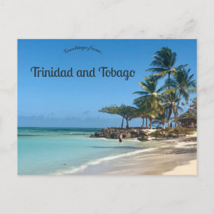 Strand in Trinidad en Tobago Briefkaart