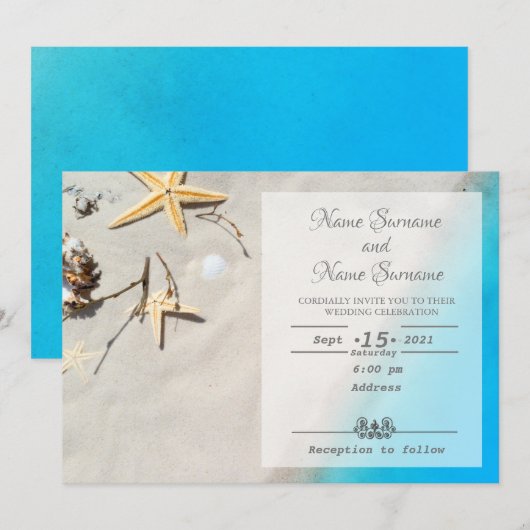 Strand Kaart (Voorkant / Achterkant)