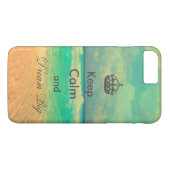  strand "Keep Calm and Dream Big", citaat Case-Mate iPhone Case (Achterkant (Horizontaal))