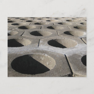 Strand Keermuur Patroon Fotografie Briefkaart
