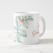 Strand Kerst Zee Schildpad Zeeen & Groeten Extra Grote Beker (Voorkant rechts)