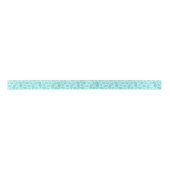 Strand Kerst Zeepaardje Aqua Blue Glitter Lint (Voorkant)