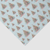 Strand Kerstboom Patroon Tissuepapier (Detail)