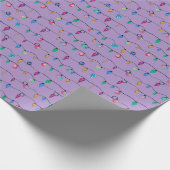 Strand Kerstverlichting Cadeaupapier (Hoek)