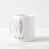 Strand Koffie Mok | Surf's Up Coffee Mok | (Voorkant links)