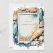 Strand Kust Oceaan BABYSHOWER VERJAARDAG TROUWEN Kaart (Achterkant)