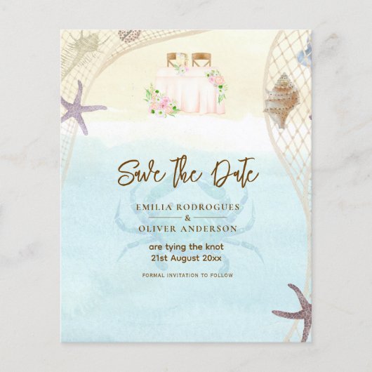 Strand Kust Red de Datum Zand Oceaan Leven (Voorkant)