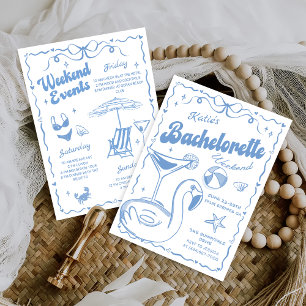 Strand Laatste Toast Bachelorette Weekend Kaart