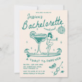 Strand Laatste Toast Funky Bachelorette Weekend Kaart (Voorkant)