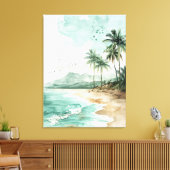 Strand Landschap Canvas Afdruk (Insitu (Woonkamer))