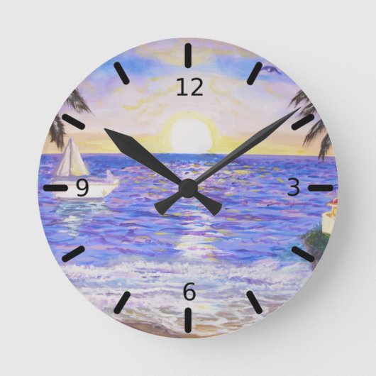 Strand Landschap Ronde Klok (Voorkant)