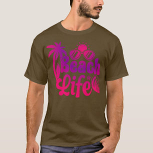 Strand Leven Grappig Strand Palm Sunshine Zomer V T-shirt