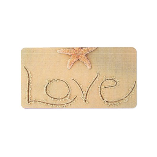 Strand Liefde Labels (Voorkant)