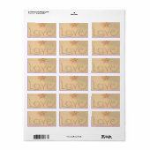 Strand Liefde Labels (Full Sheet)