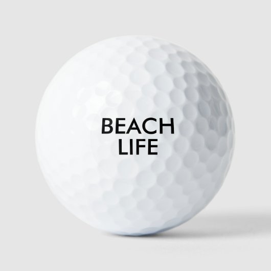 Strand Life Badmeester Gift Golfballen (Voorkant)