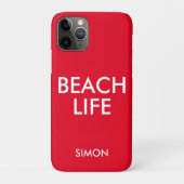 Strand Life Badmeester Gift Rood Case-Mate iPhone Case (Achterkant)
