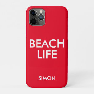 Strand Life Badmeester Gift Rood iPhone 11 Pro Hoesje
