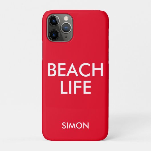 Strand Life Badmeester Gift Rood Case-Mate iPhone Case (Achterkant)