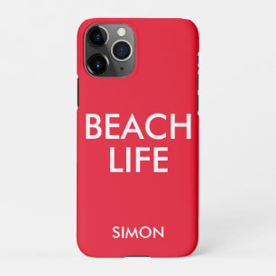 Strand Life Badmeester Gift Rood iPhone 11Pro Hoesje