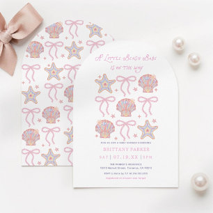 Strand Meisje Zomer Meisje Baby Shower Boog Kaart