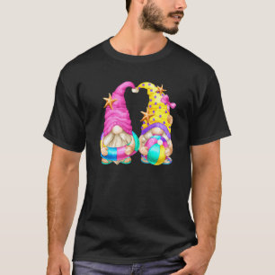Strand Met Flip Flops Voor Tuinier & Zomer Dwerg T-shirt