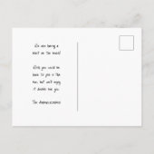 Strand met zandduinen briefkaart (Achterkant)