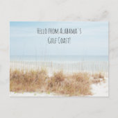 Strand met zandduinen briefkaart (Voorkant)