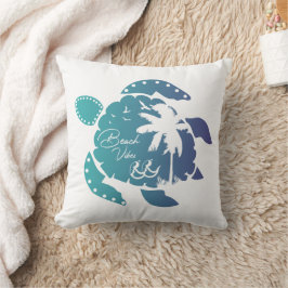 Strand met Zeeen schildpadden Kussen