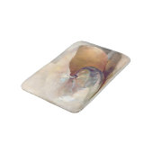 Strand Minimalistische Beige Ocean Seashell Badmat (Gekanteld)