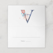 Strand Monogram bruiloft (Buitenkant ongevouwen)