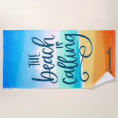 Strand noemt Spring Break vakantie op maat Strandlaken (Voorkant)