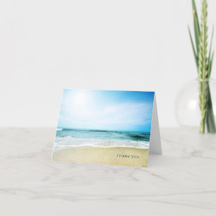 Strand Oceaan Blank Bedankkaart