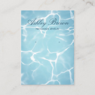 Strand Oceaan Water Handgemaakte Sieraden Oorbel D Visitekaartje