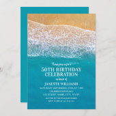 Strand Ocean Seaside Bestemming Nautische Verjaard Kaart (Voorkant / Achterkant)