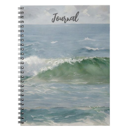 Strand Ocean Wave Art  Journal Notitieboek (Voorkant)