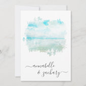 *~* strand Ocean Zee + RSVP - QR AR7 Weddenschap Kaart (Voorkant)