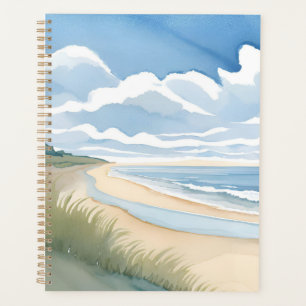 Strand Oever Wandel Kust Oceaan Aquarel Planner