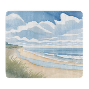 Strand Oever Wandel Kust Oceaan Aquarel Snijplank