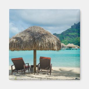 strand op Bora Bora magnet Magneet