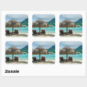 Strand op Bora Bora sticker (Vel)